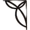 Ekena Millwork Versailles Wrought Iron Bracket, (Triple center brace), Antiqued Brass 2"W x 10"D x 12"H BKTM02X10X12TVEABS - alternate 5